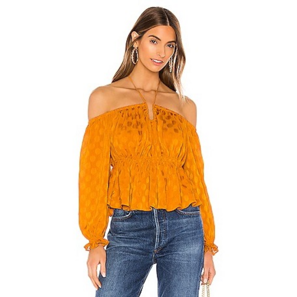 Tularosa Ida Top in Copper from Revolve. in Orange